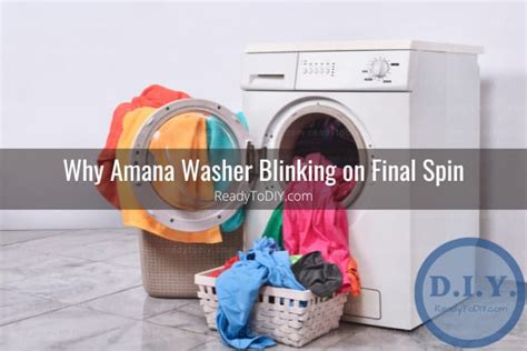 Amana Washer Blinking Final Spin (How to Fix)